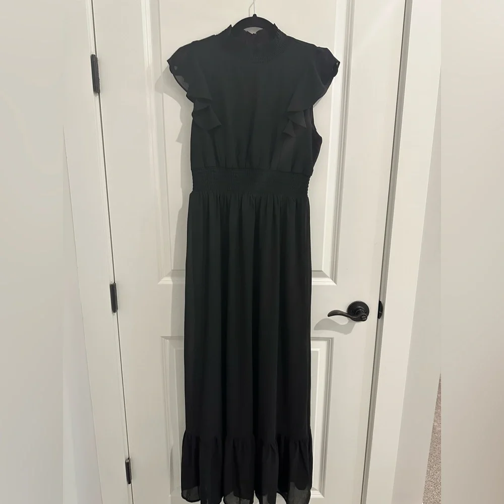 NWT Baltic Born Kearney Ruffle Maxi dress M - Picture 6 of 7